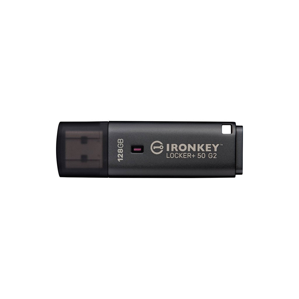 Kingston IronKey Locker+ 50 G2 128GB USB 3.2 Hardware-Encrypted Flash Drive