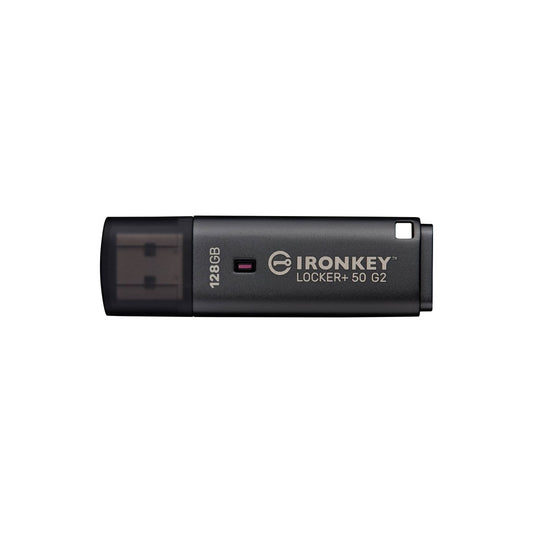 Kingston IronKey Locker+ 50 G2 128GB USB 3.2 Hardware-Encrypted Flash Drive
