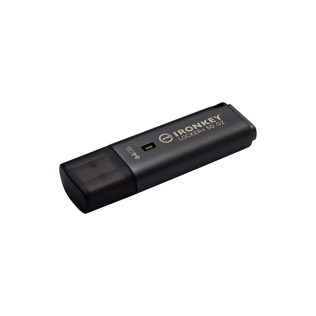 Kingston IronKey Locker+ 50 G2 64GB USB 3.2 Hardware-Encrypted Flash Drive