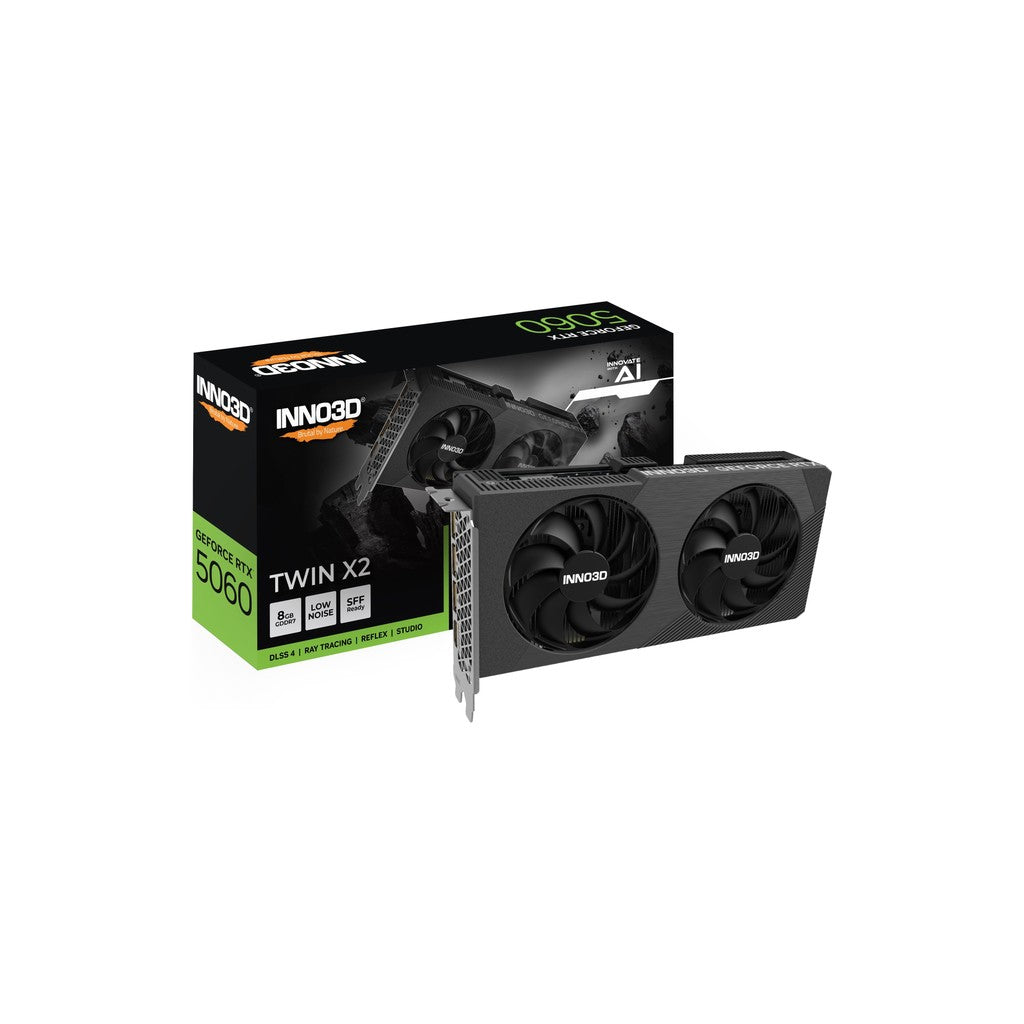 INNO3D NVIDIA GeForce RTX 5060 TWIN X2 8GB GDDR7 Graphics Card