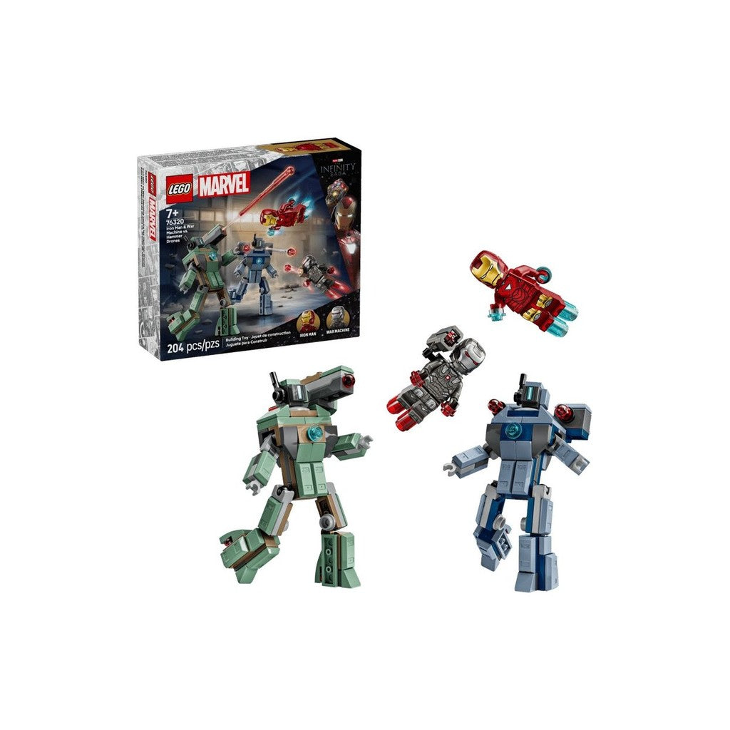 LEGO Marvel 76320 Iron Man & War Machine vs. Hammer Drones