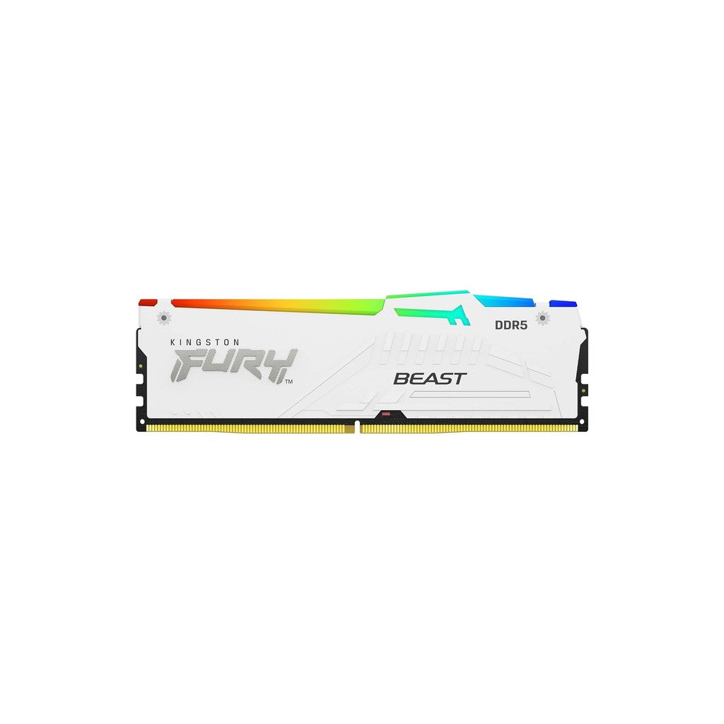 32GB (2x16) 6000mhz CL36 Kingston FURY Beast RGB White DIMM DDR5 RAM