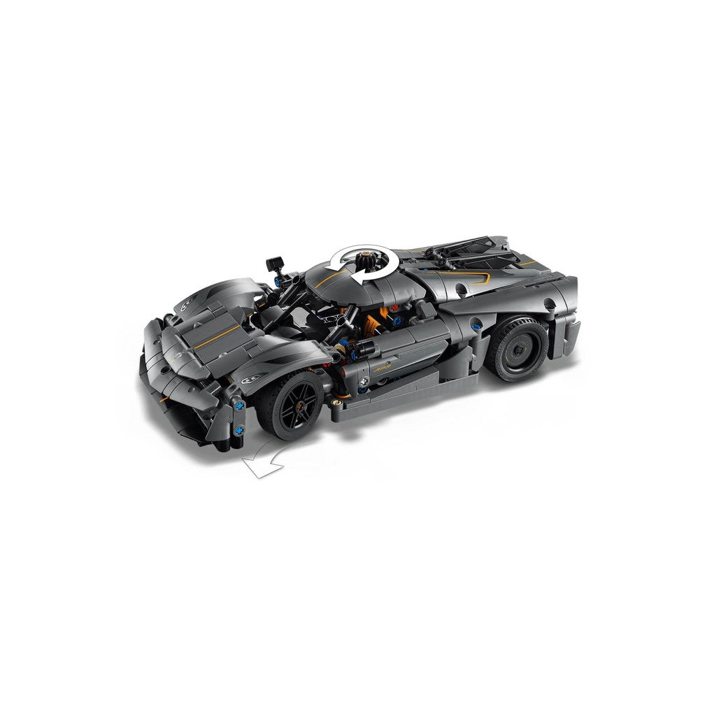 LEGO Technic 42173 Koenigsegg Jesko Absolut Grey Hypercar