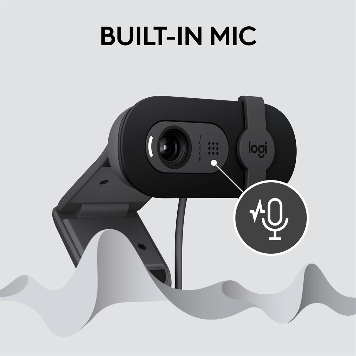 Logitech Brio 100 FHD HDR Webcam - Graphite