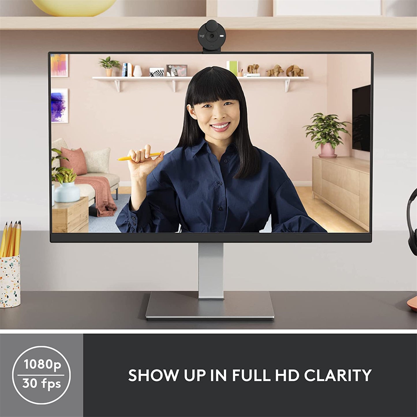 Logitech Brio 300 FHD HDR Webcam - Graphite