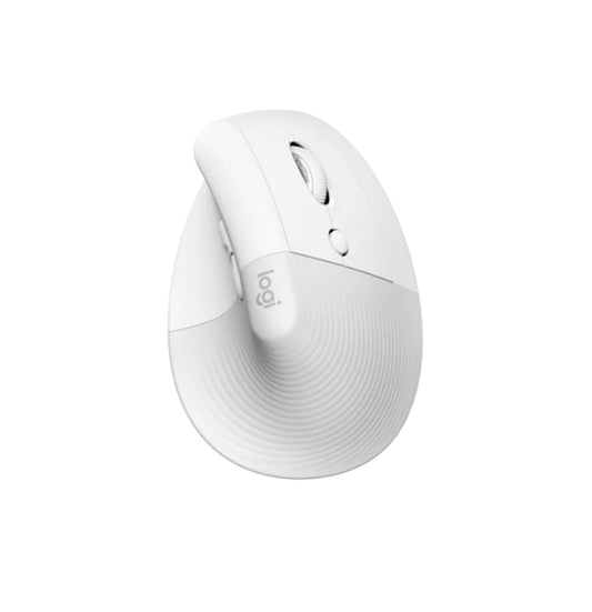 Logitech Lift Vertical Ergonomic Wireless Mouse for Mac - Pale Grey