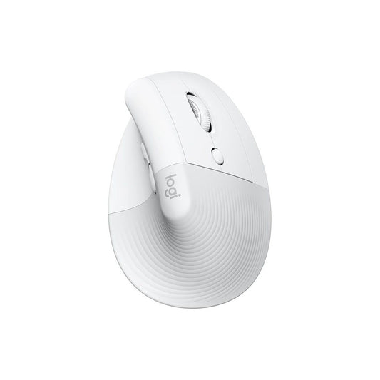 Logitech Lift Vertical Ergonomic Wireless Mouse - Pale Grey