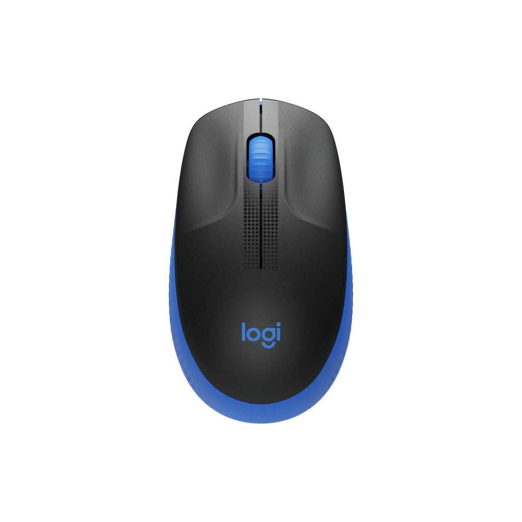 Logitech M190 Full Size Wireless Mouse - Blue
