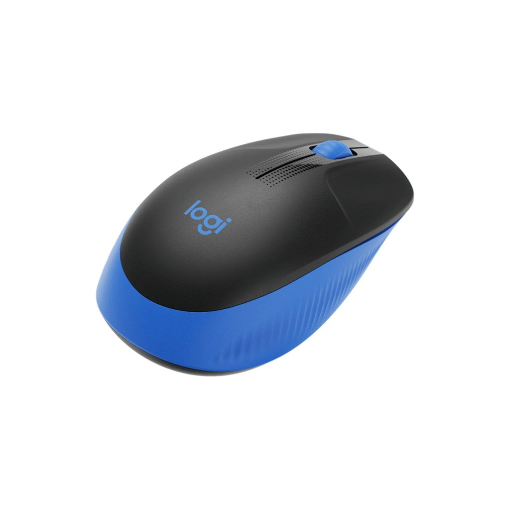 Logitech M190 Full Size Wireless Mouse - Blue
