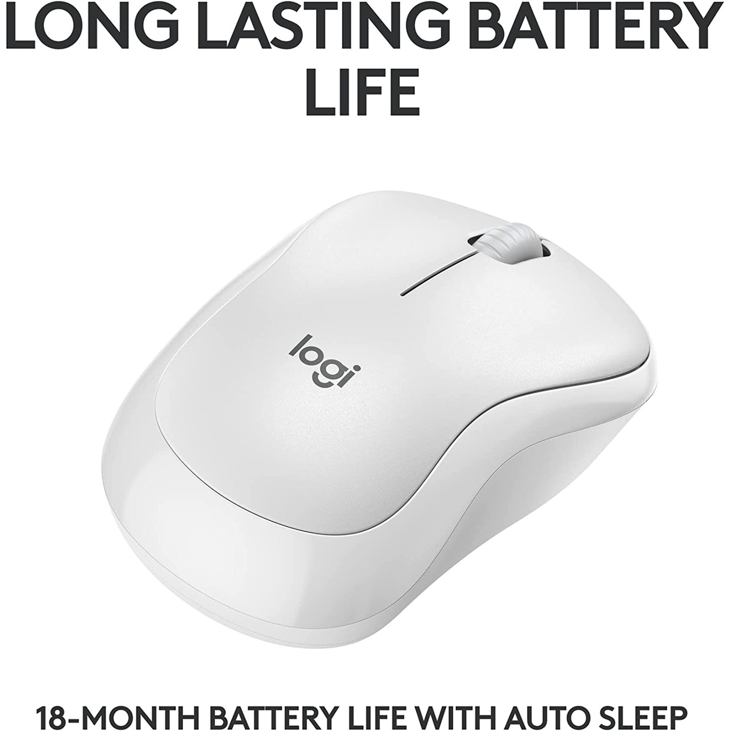 Logitech M240 Silent Bluetooth Mouse - Off White