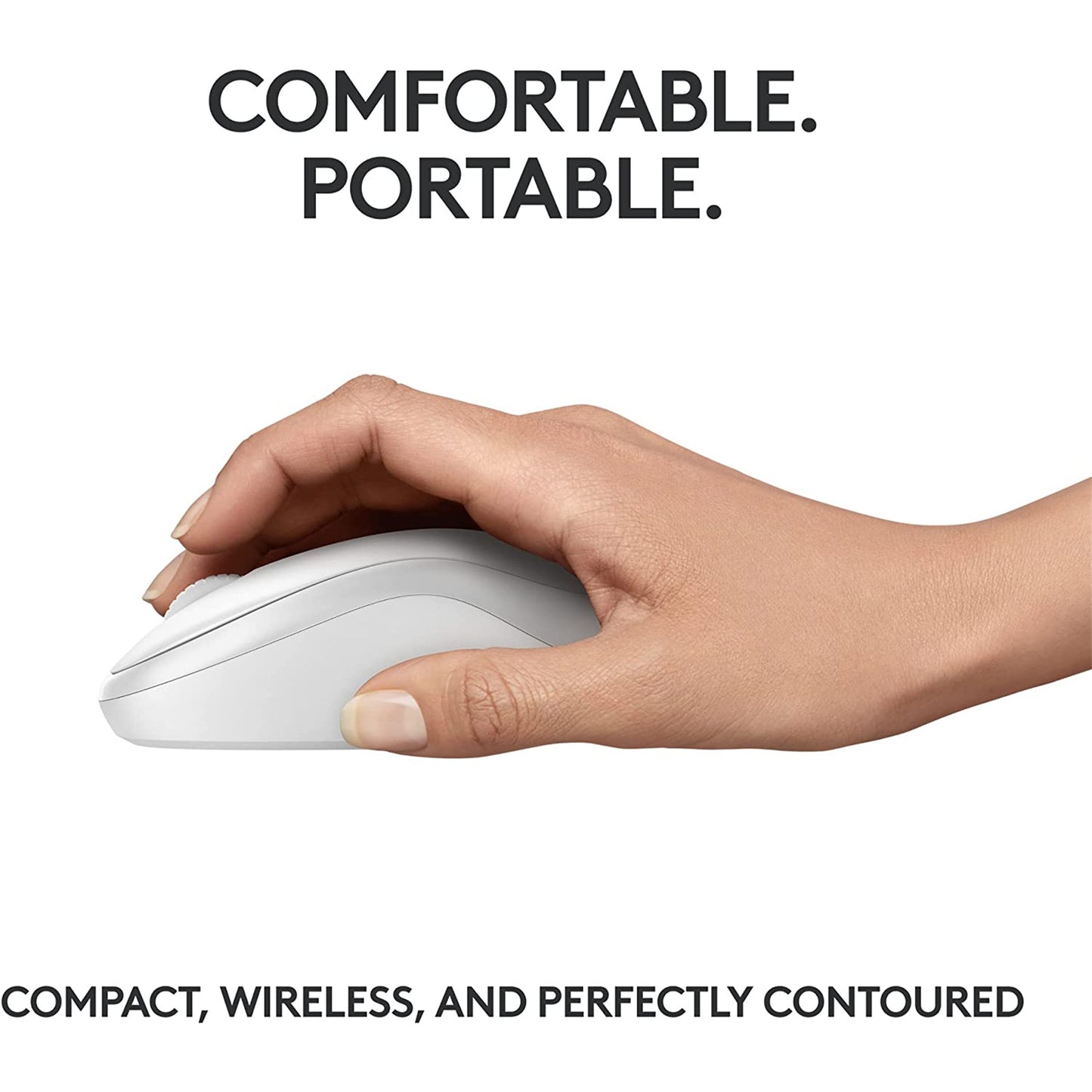 Logitech M240 Silent Bluetooth Mouse - Off White