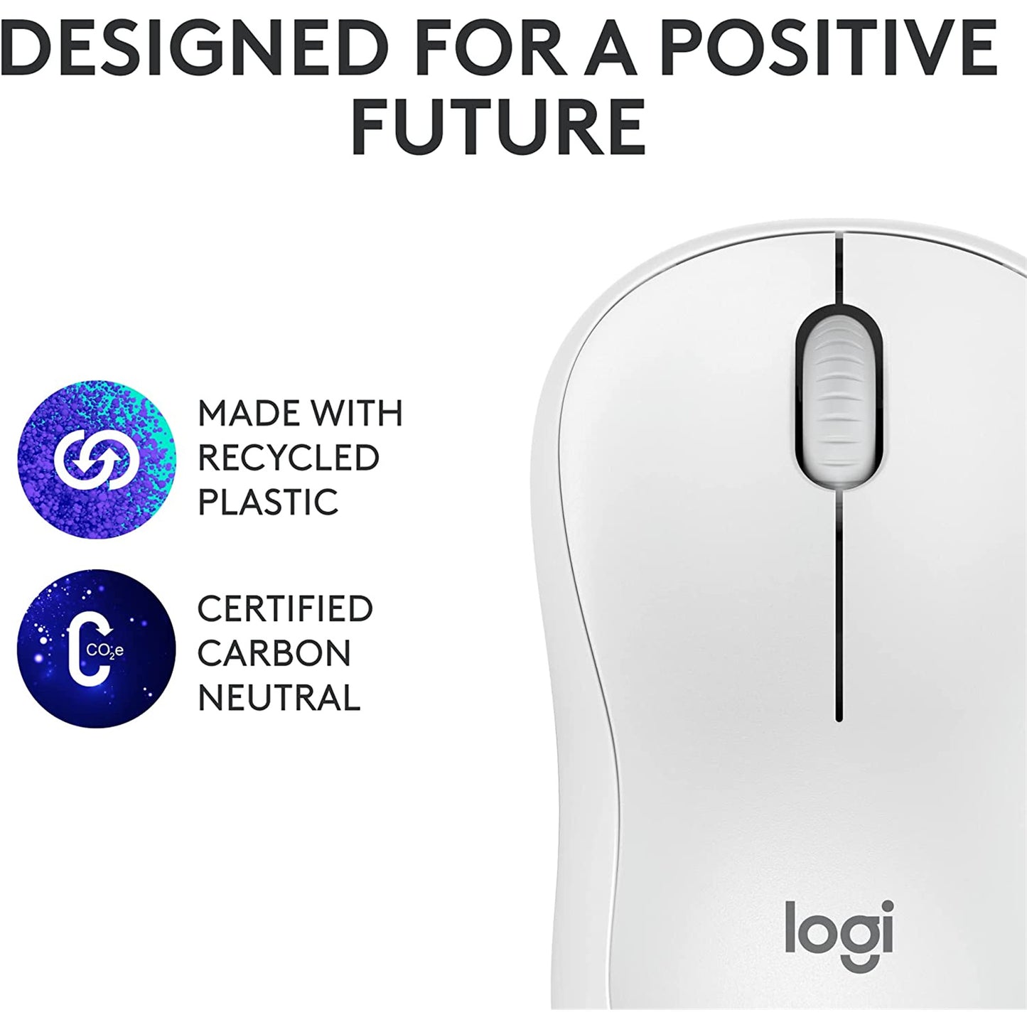 Logitech M240 Silent Bluetooth Mouse - Off White