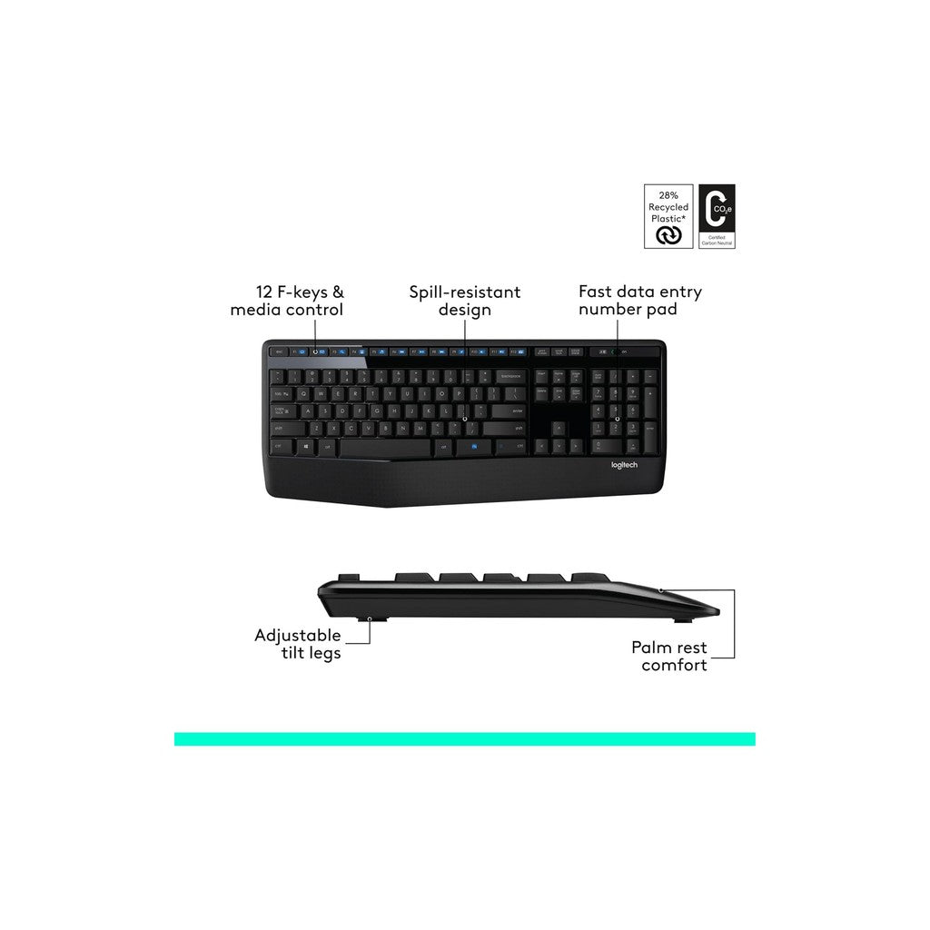 Logitech MK345 Wireless Desktop Keyboard & Mouse Combo