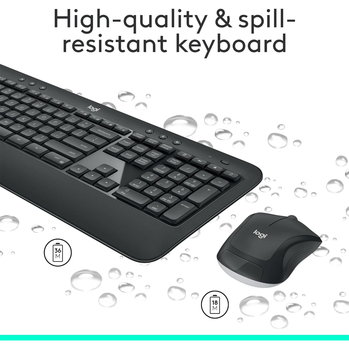 Logitech MK540 Wireless Advanced Keyboard & Mouse Combo