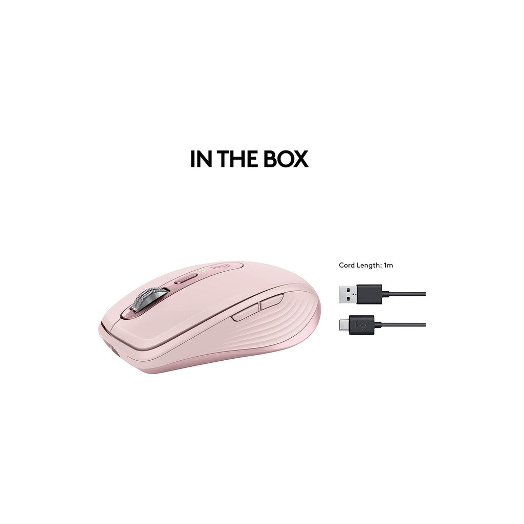 Logitech MX Anywhere 3S Wireless Mouse - Rose