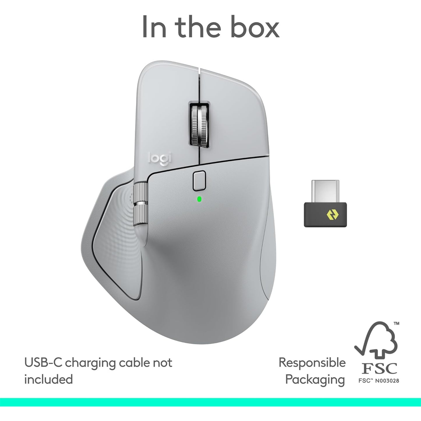 Logitech MX Master 4 Wireless Mouse - Pale Grey