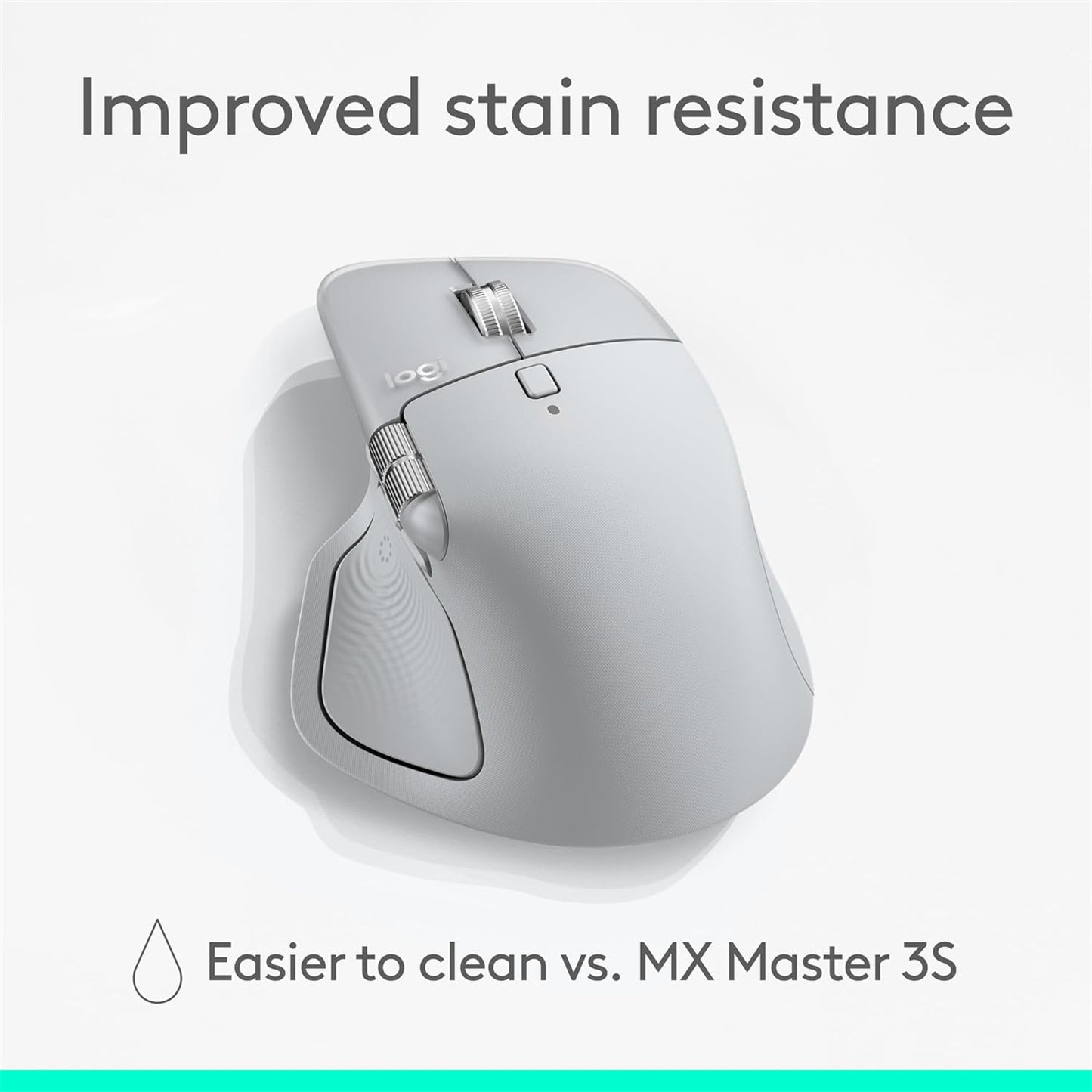 Logitech MX Master 4 Wireless Mouse - Pale Grey