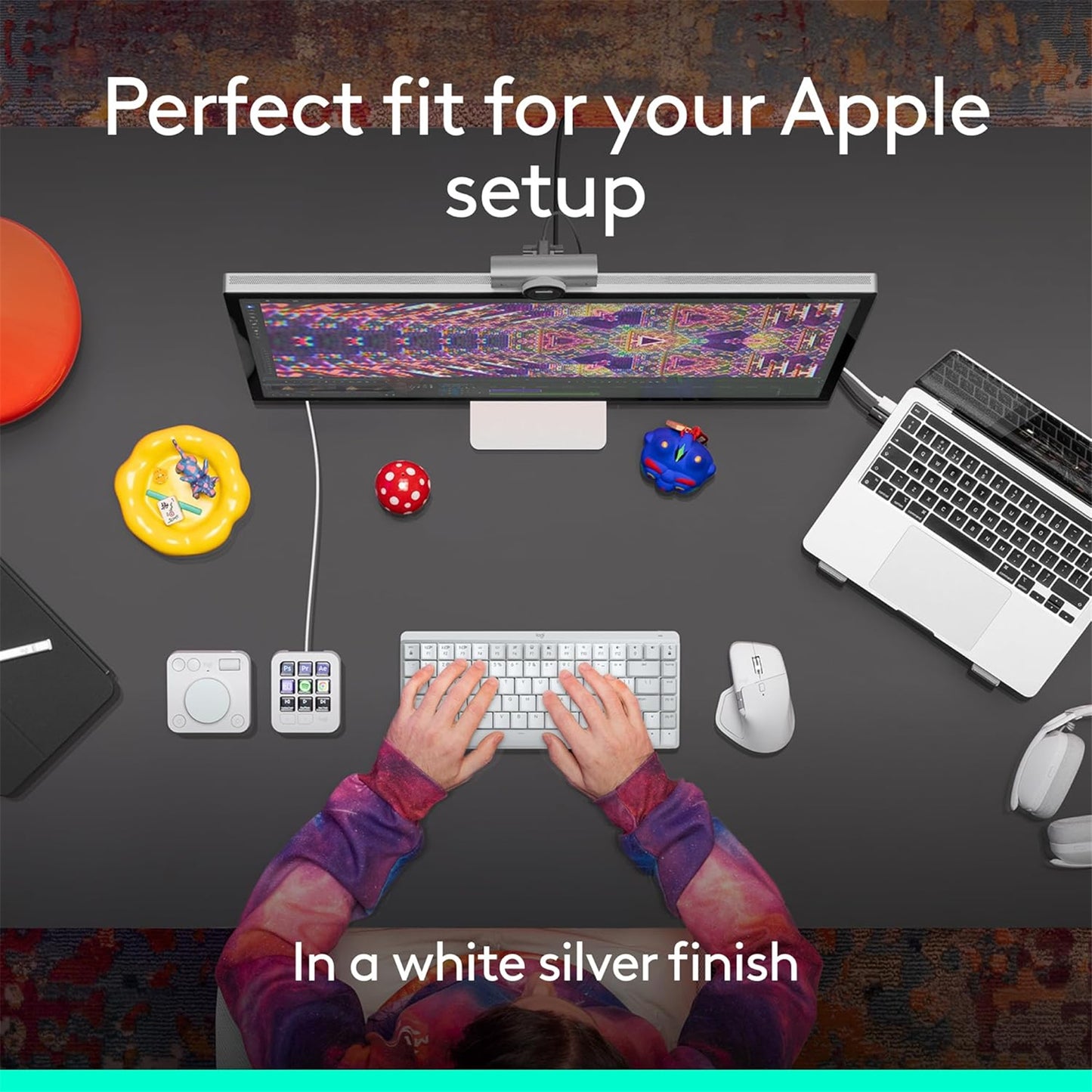 Logitech MX Master 4 Wireless Mouse For Mac - White Silver