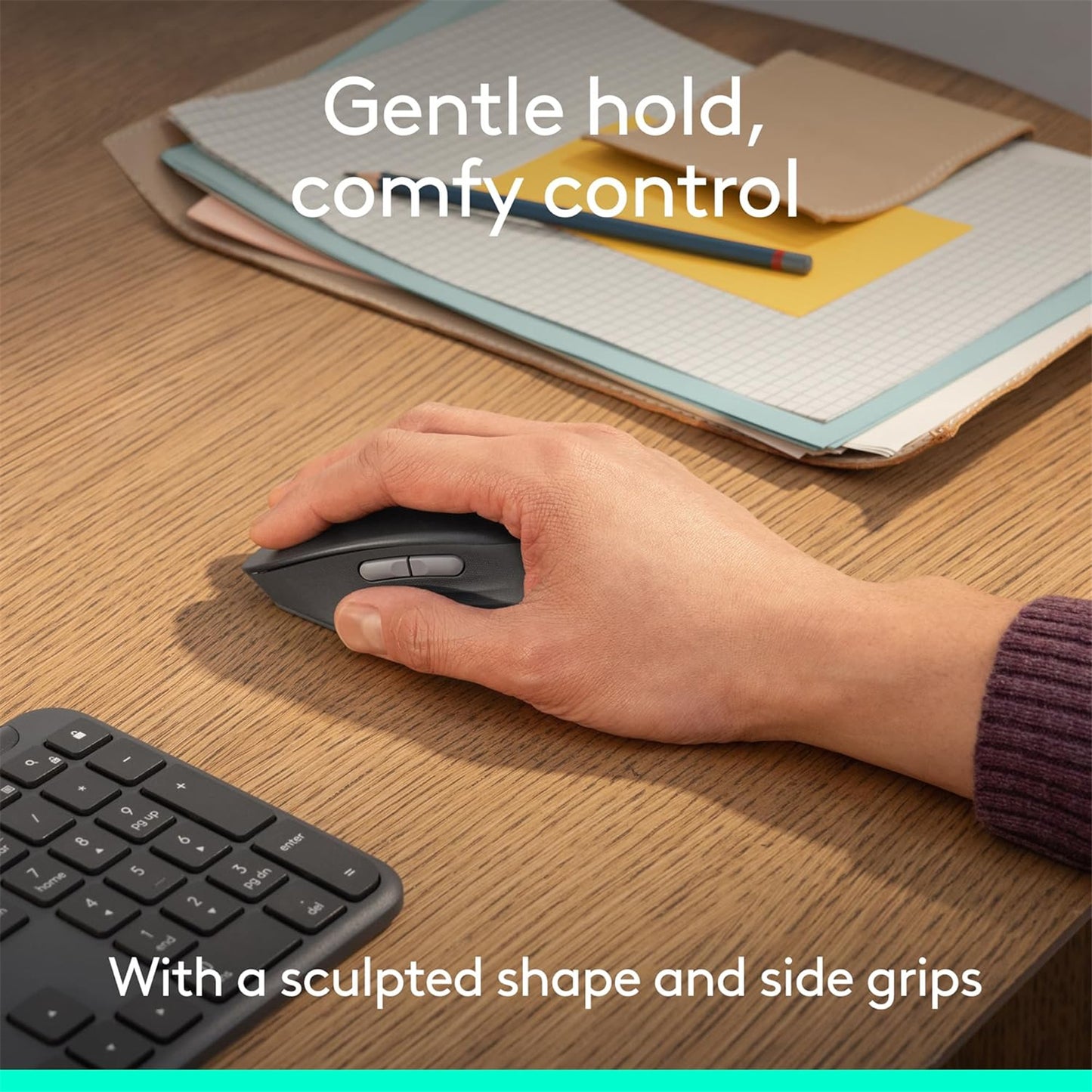 Logitech Signature Comfort M840 L Bluetooth Mouse - Graphite