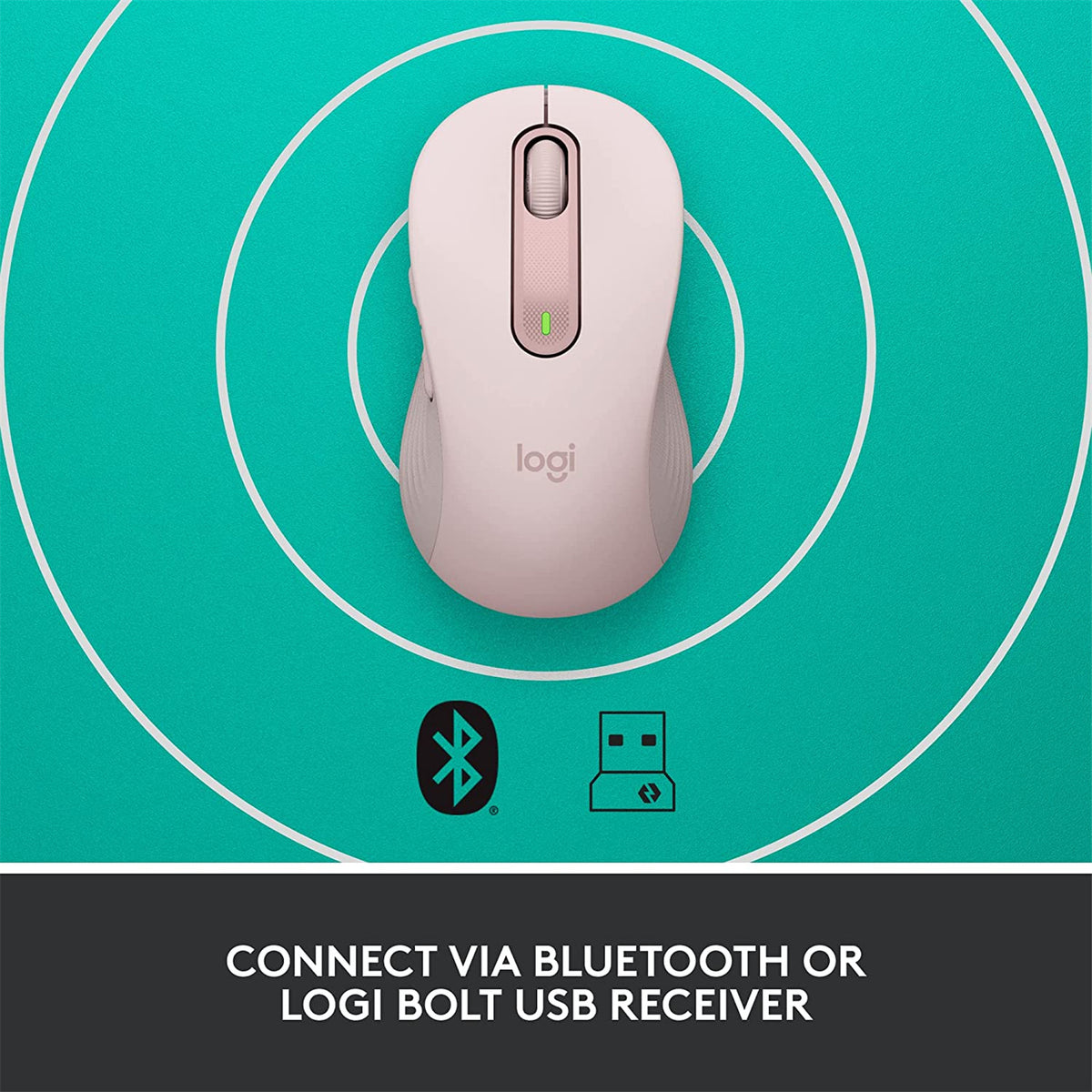 Logitech Signature M650 Wireless Mouse - Rose