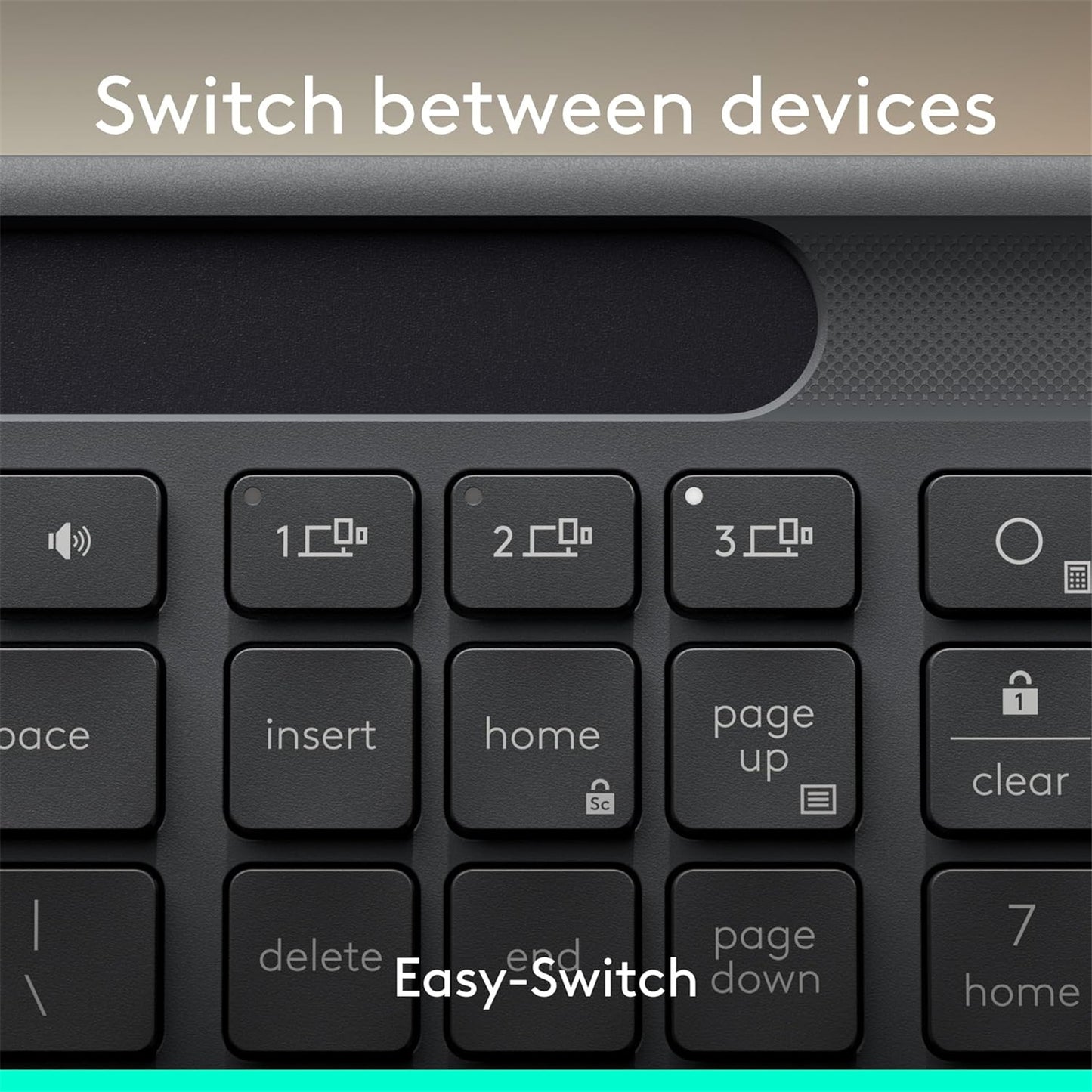 Logitech Signature Solar+ Wireless Keyboard K980 For Business
