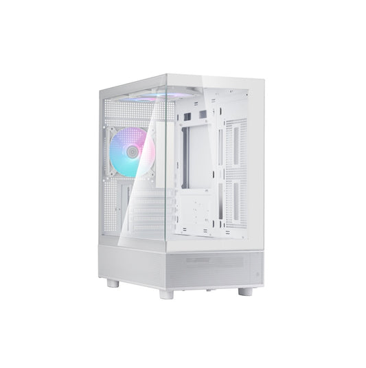 SilverStone Lucid 04 mATX White Mid Tower Case