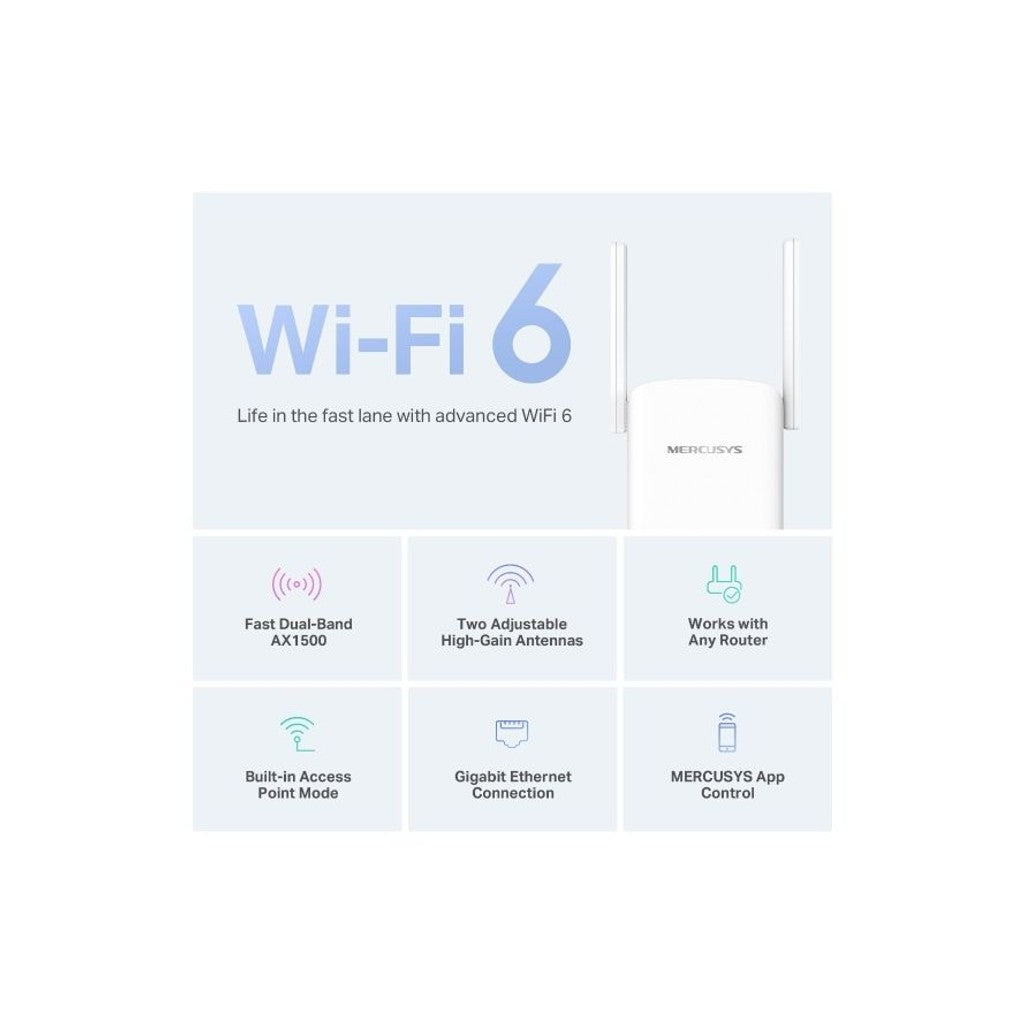 Mercusys ME60X AX1500 Wi-Fi 6 Range Extender