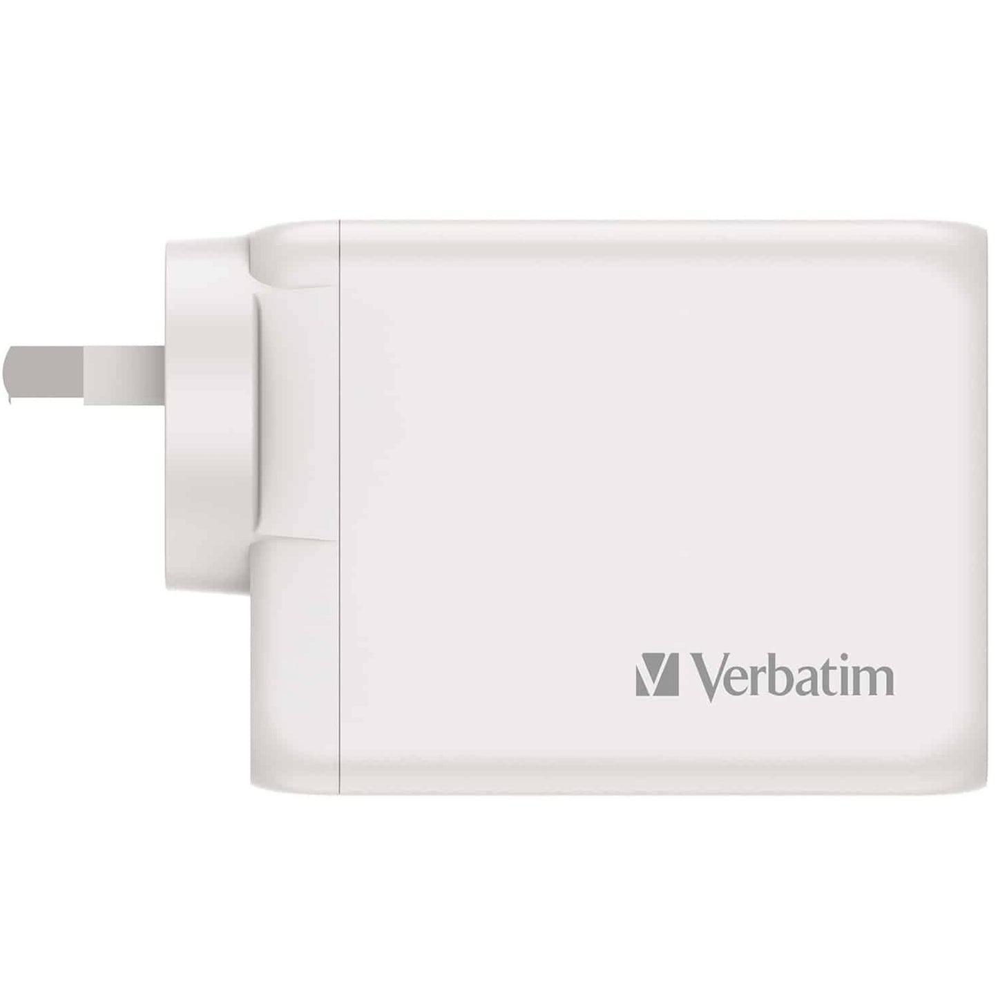 Verbatim 100W GaN Charger with 3x USB-C and 1x USB-A - White