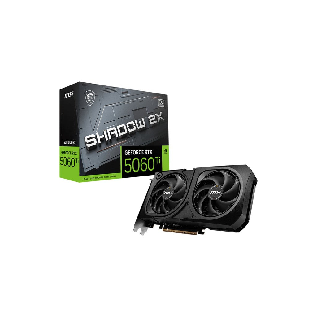 CHEAPIES - MSI NVIDIA GeForce RTX 5060 Ti SHADOW 2X OC PLUS 16GB GDDR7 Graphics Card