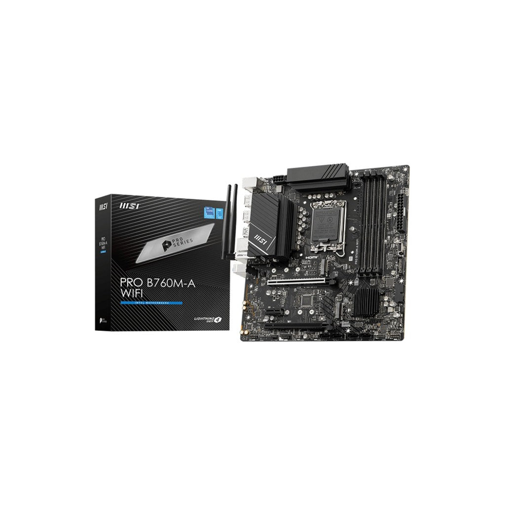 MSI PRO B760M-A WIFI mATX LGA 1700 Motherboard
