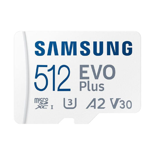 Samsung EVO Plus 512GB microSD Card with Adapter 10Yr Wty