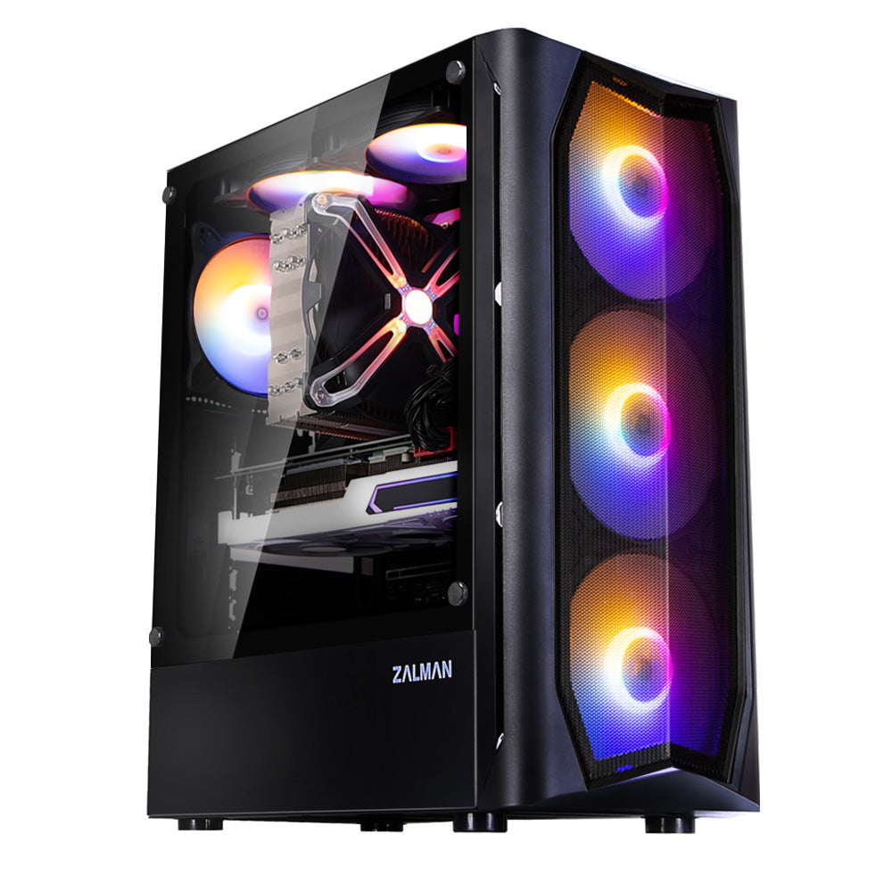 Zalman N4 Rev.1 ATX Black Mid Tower Case w/ 4x140mm RGB Fans