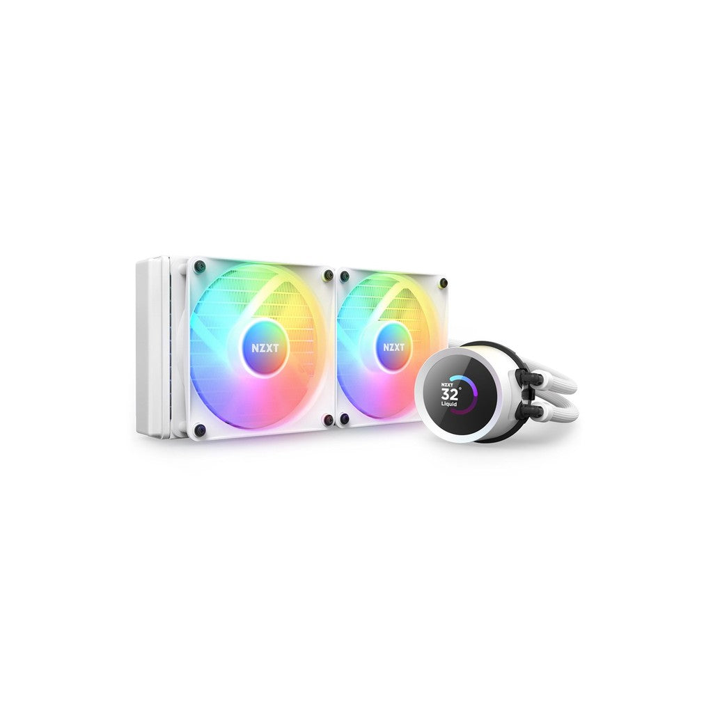 NZXT Kraken 240 RGB White 240mm AIO Liquid Cooler w/ LCD Display