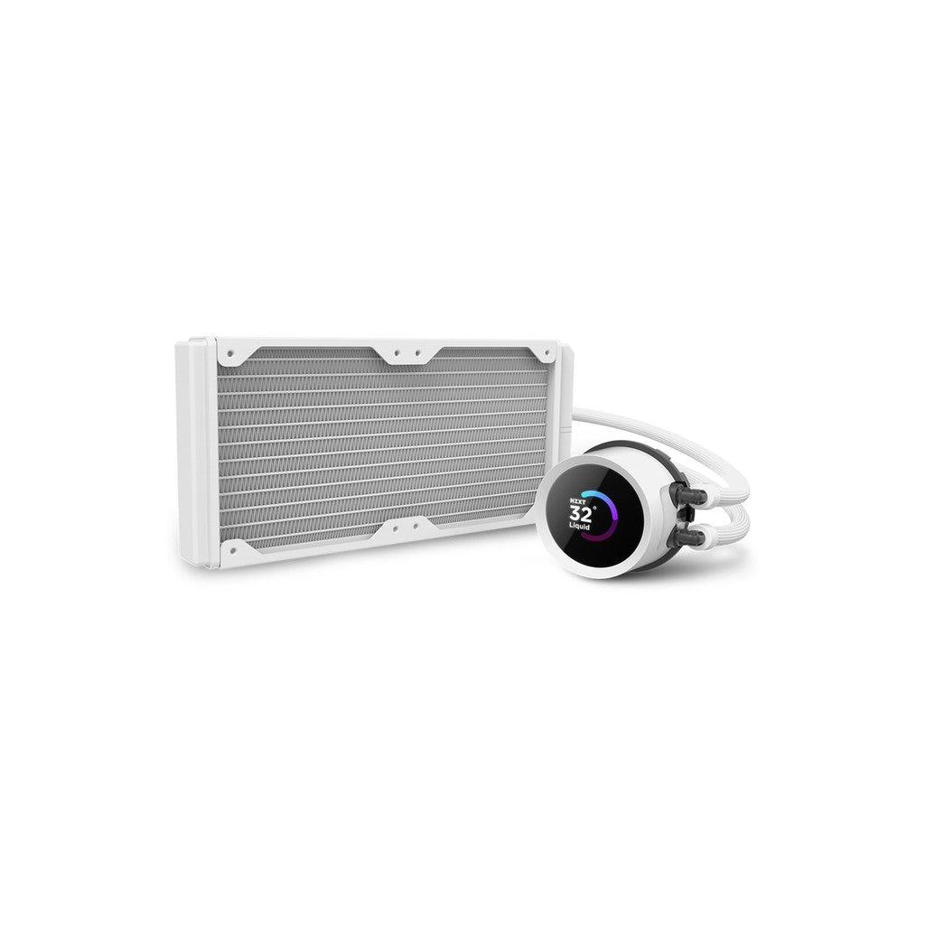 NZXT Kraken 240 RGB White 240mm AIO Liquid Cooler w/ LCD Display