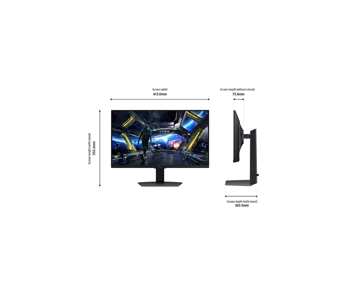 Samsung G7 G70D 27" 4K 3840x2160 UHD 144Hz Gaming Monitor