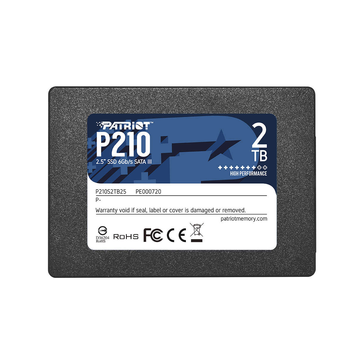 Patriot P210 2TB SSD SATA 2.5" 3Yr Wty