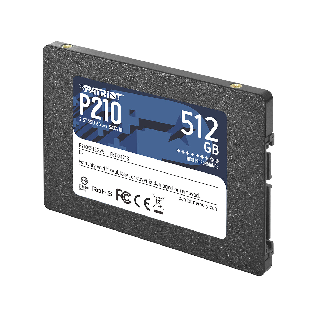 [Open Box] Patriot P210 512GB SSD SATA 2.5" 3Yr Wty