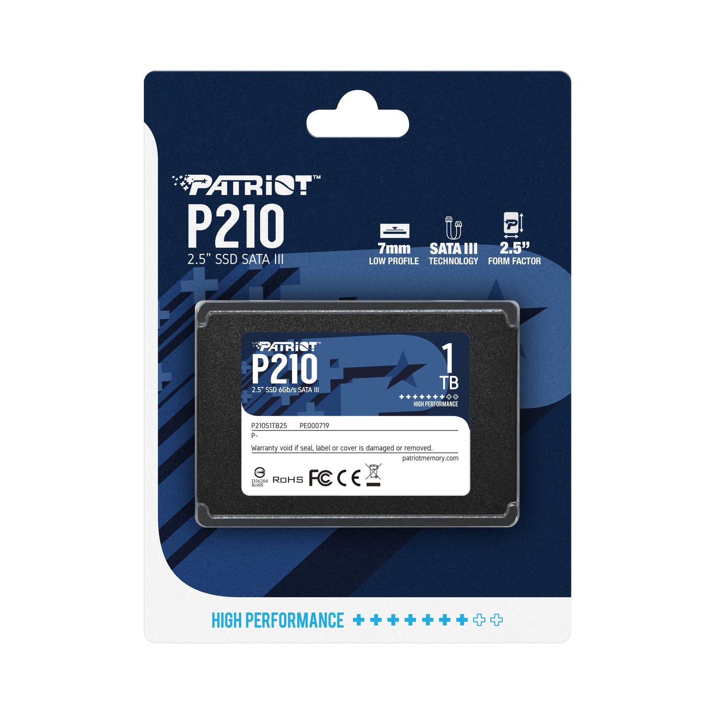 Patriot P210 1TB SSD SATA 2.5" 3Yr Wty