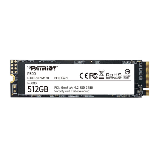 Patriot P300 512GB M.2 NVMe SSD 5Yr Wty