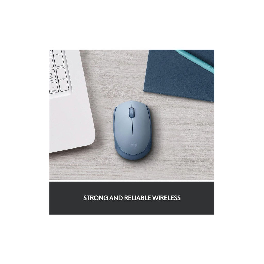 Logitech M171 Wireless Mouse - Blue Grey