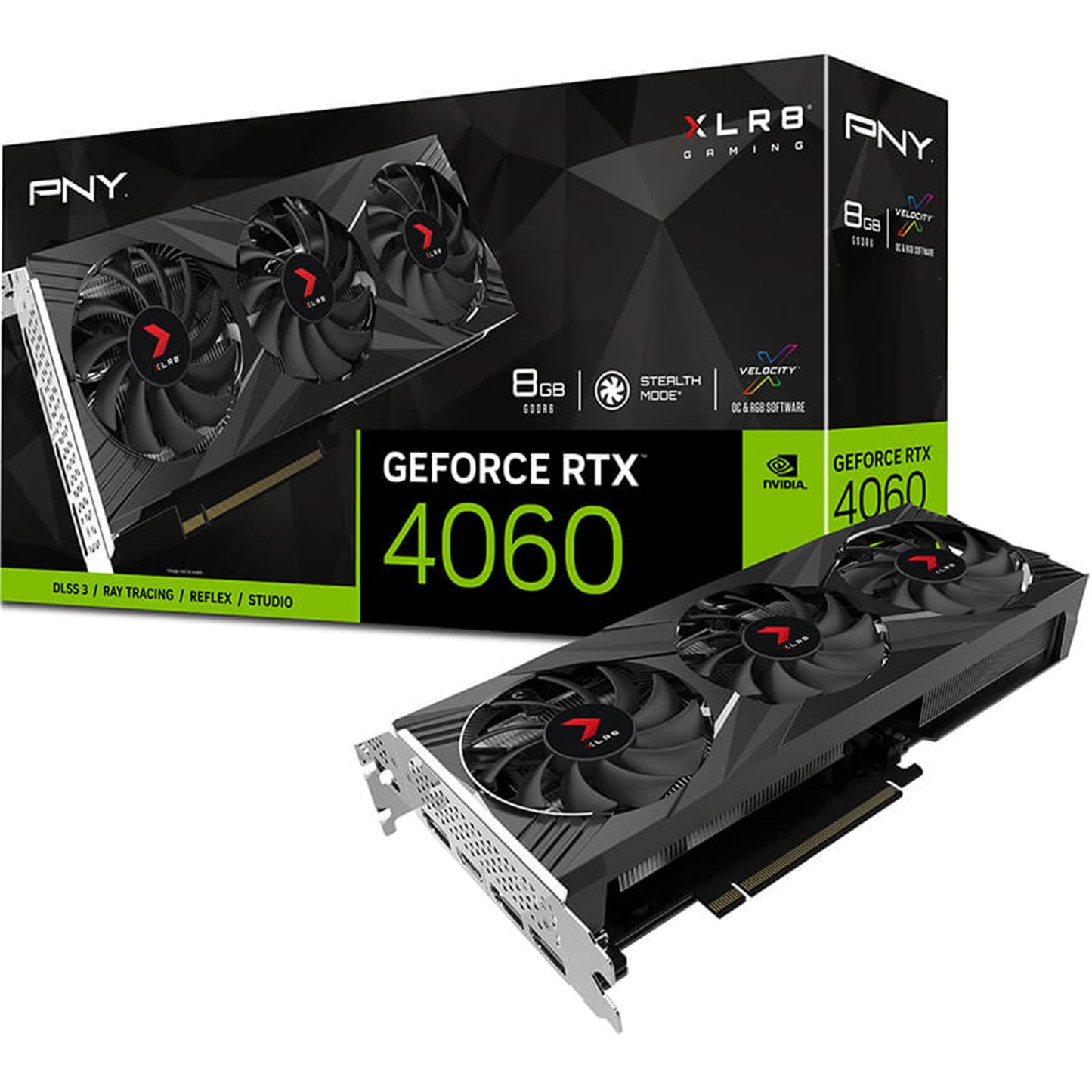 PNY NVIDIA GeForce RTX 4060 XLR8 Gaming VERTO EPIC-X GDDR6 8GB Graphics Card