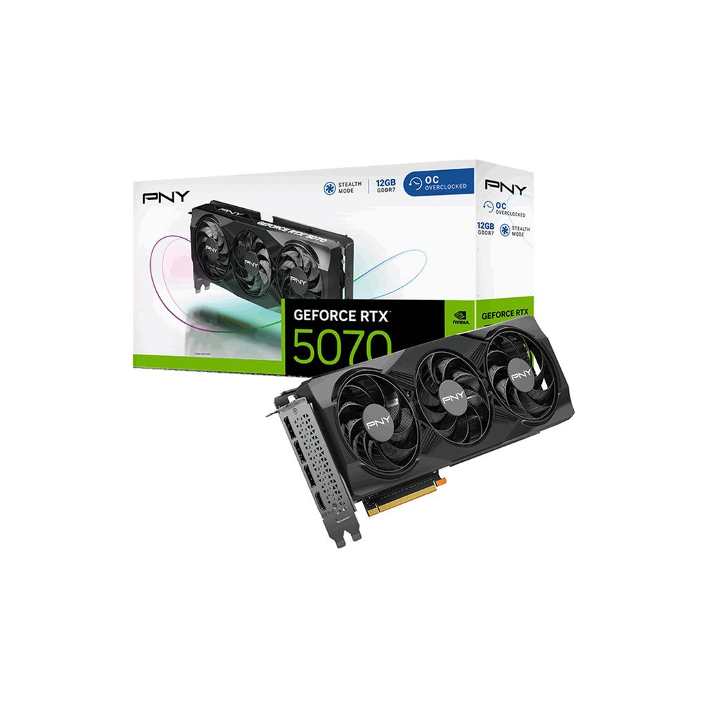 PNY NVIDIA GeForce RTX 5070 OC 12GB GDDR7 Graphics Card