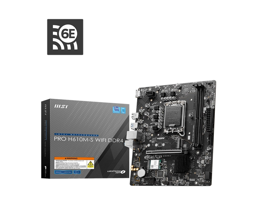 MSI H610M-S WIFI DDR4 mATX Motherboard