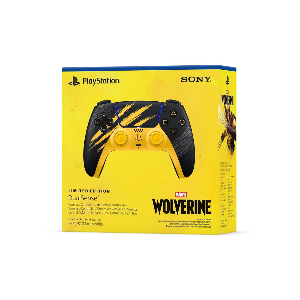 PlayStation 5 DualSense Wireless Controller - Marvel's Wolverine Battle Yellow Limited Edition
