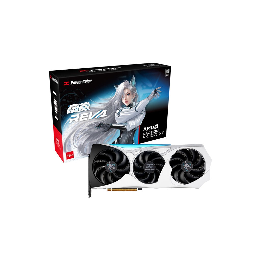 Powercolor Hellhound AMD Radeon RX 9070 XT Reva Edition 16GB GDDR6 Graphics Card