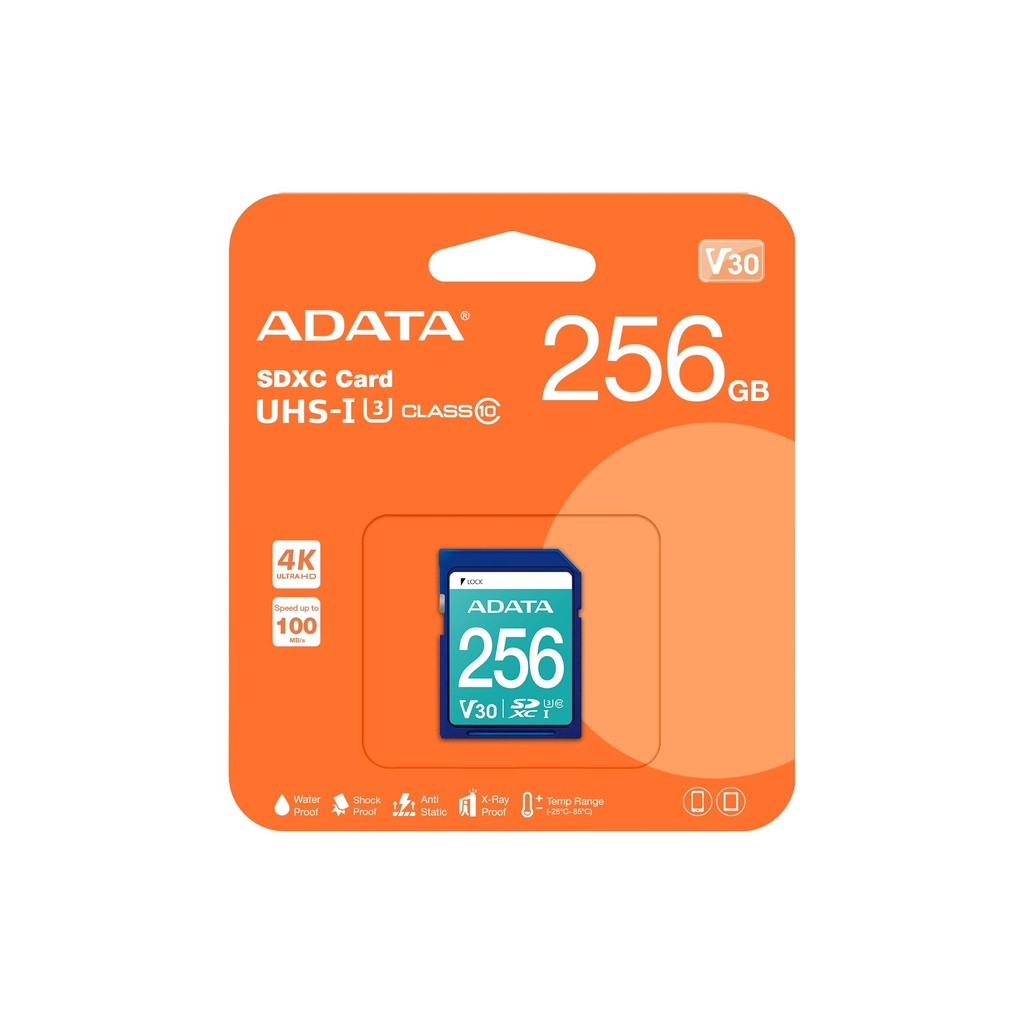 ADATA Premier Pro 256GB U3 V30 SD Card