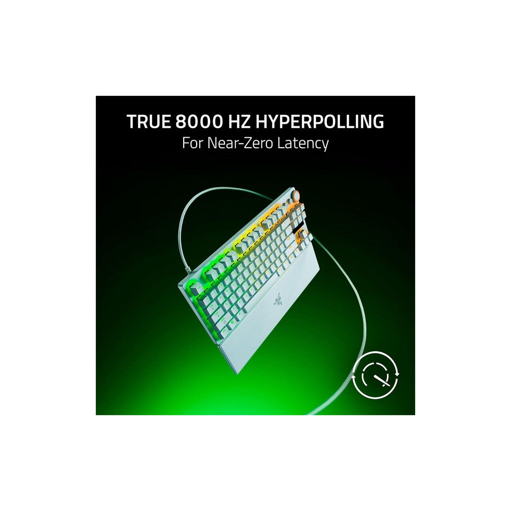 Razer Huntsman V3 Pro 8KHz TKL Esports Analog Gaming Keyboard - White