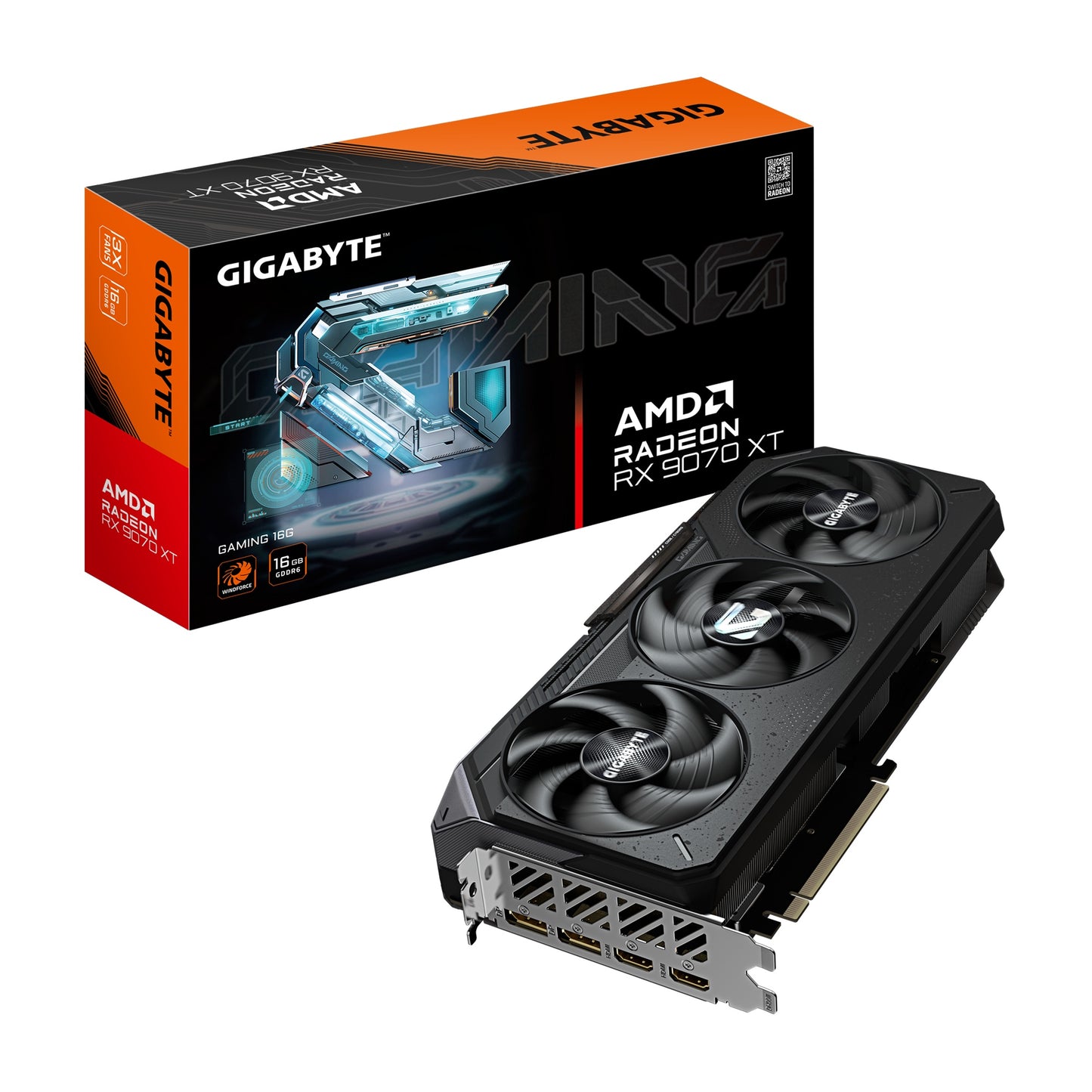 Gigabyte AMD Radeon RX 9070 XT Gaming GDDR6 16GB Graphics Card