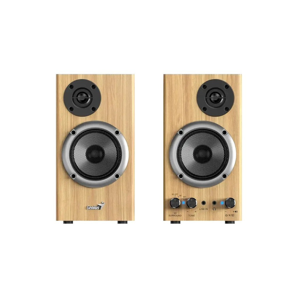 Genius SP-HF520BT Bluetooth 2-Way Wooden Speakers