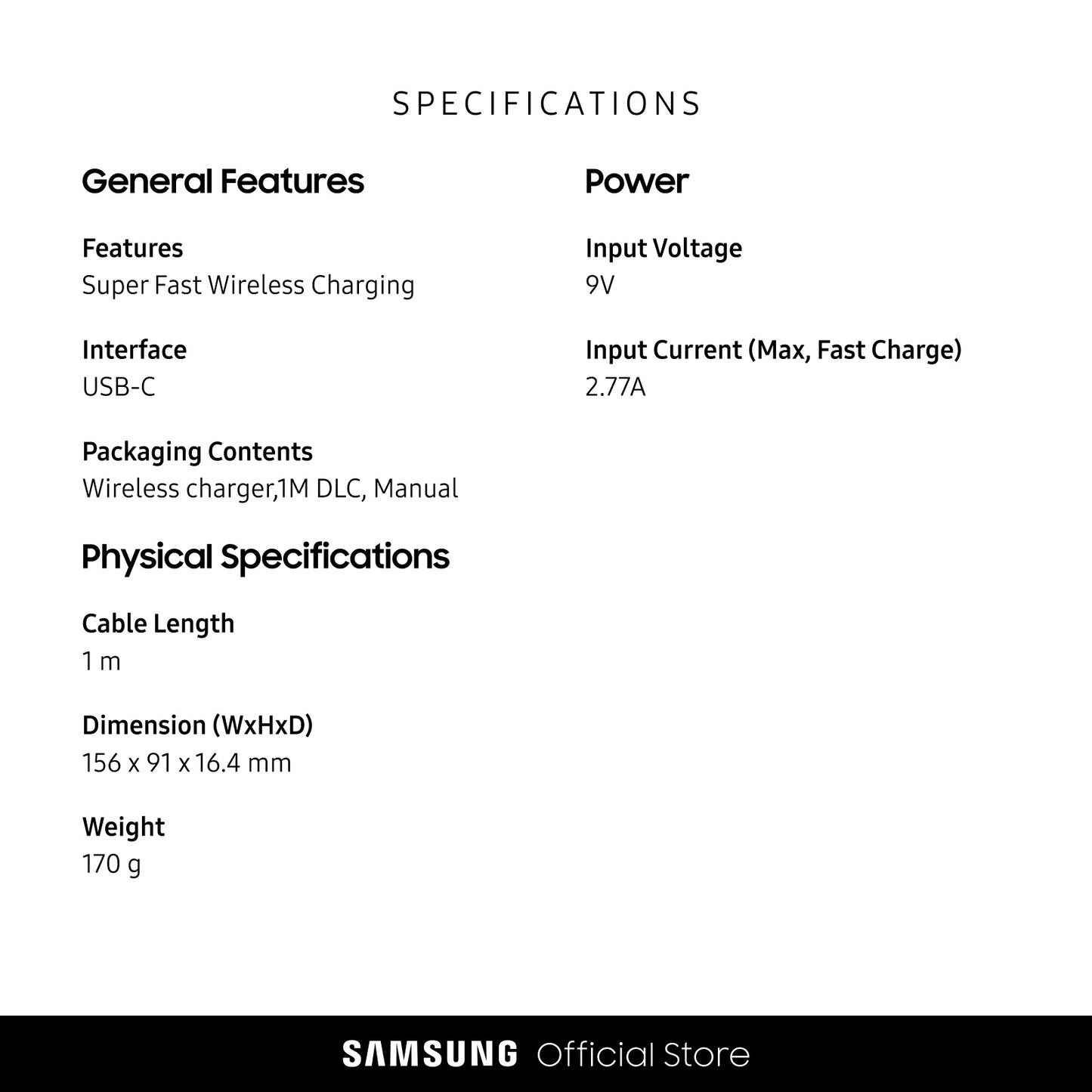 Samsung 15W Fast Wireless Charging Pad Duo